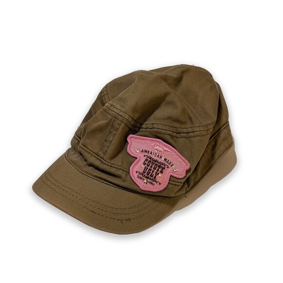 Coyote Ugly Cadet Hat Bar Dance Ugly Wear Military Style Cap Olive Green Pink - Picture 1 of 5